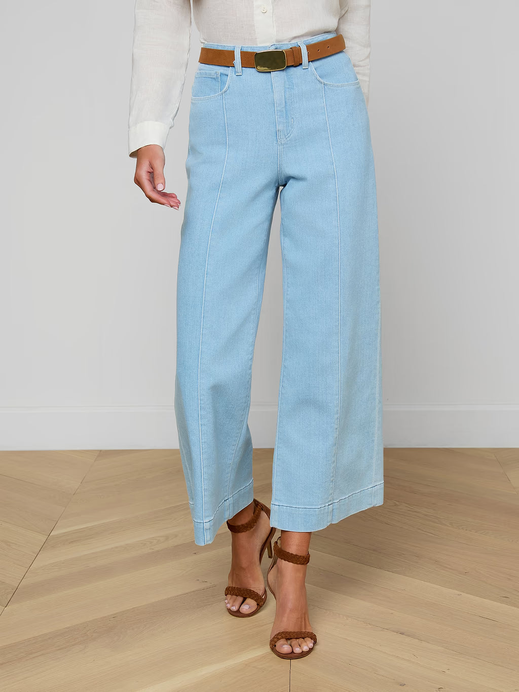 Houston Cropped Wide-Leg Jean front