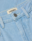 Houston Cropped Wide-Leg Jean super close up front
