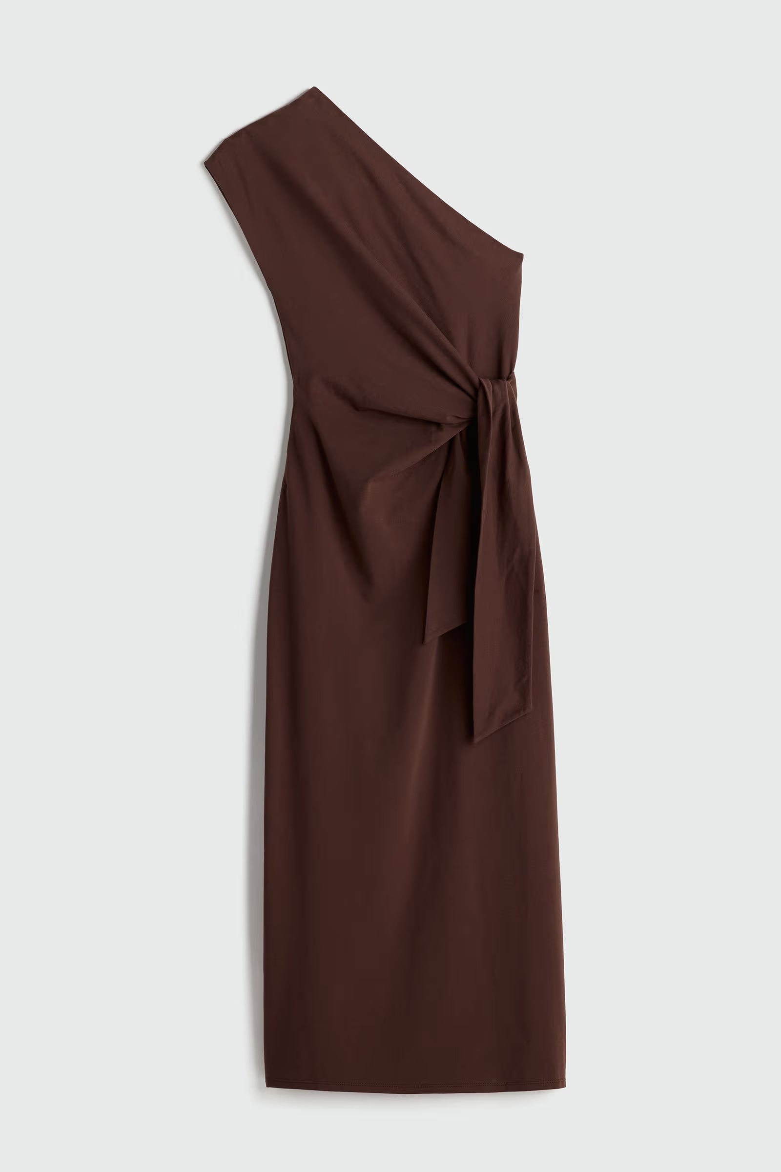 Georgie One Shoulder Maxi Dress XS / Chocolate