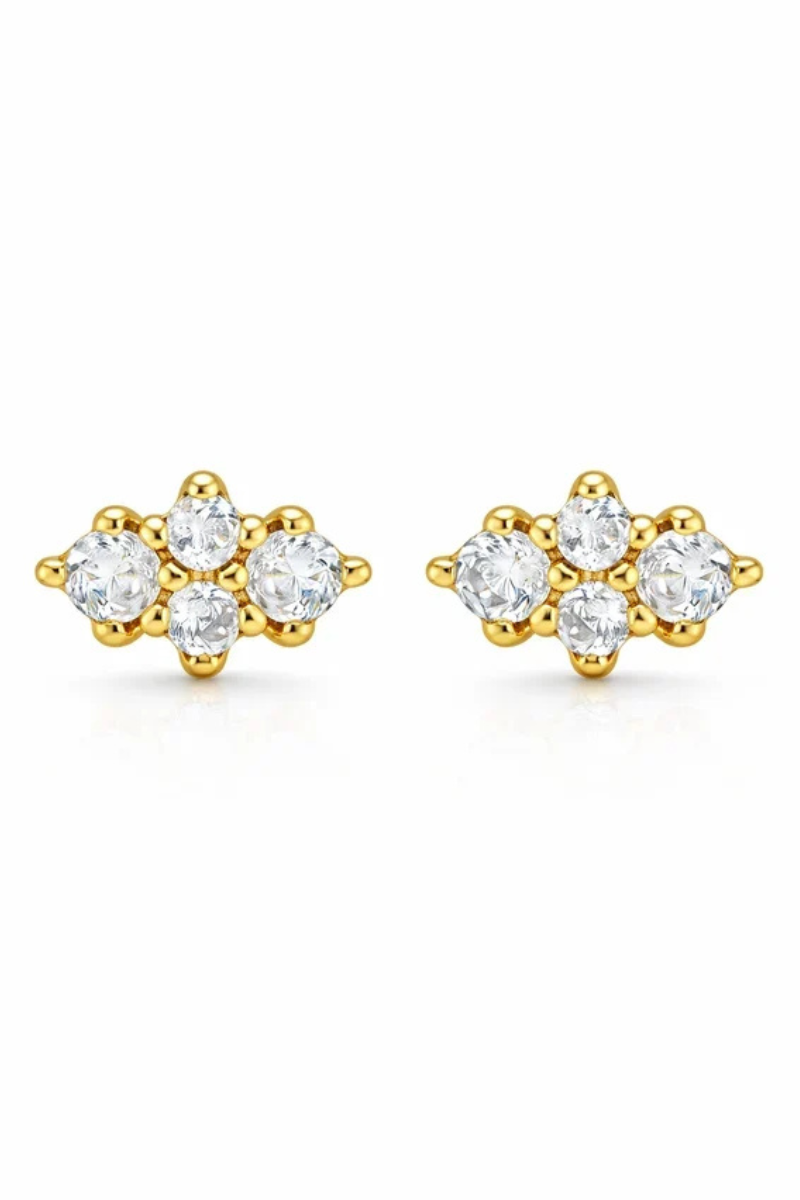 Dora Stud Earrings close up