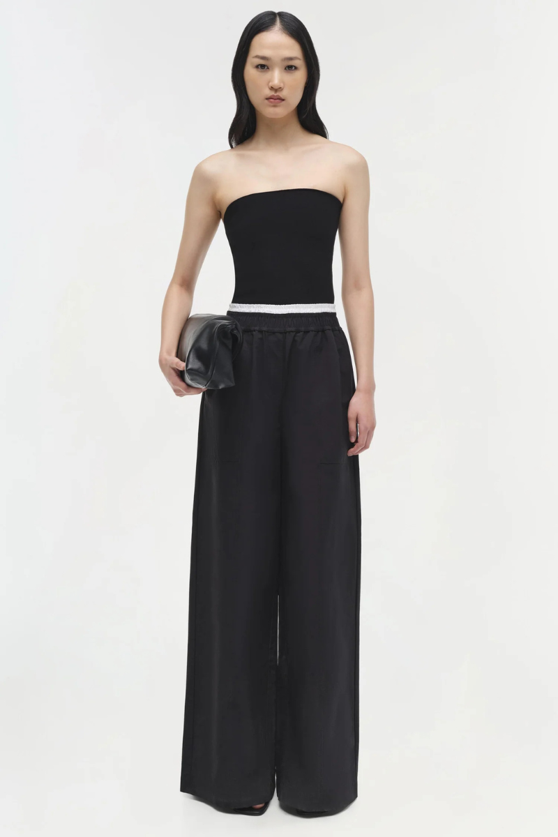 Simkhai Nicole Tube Top Black full body front