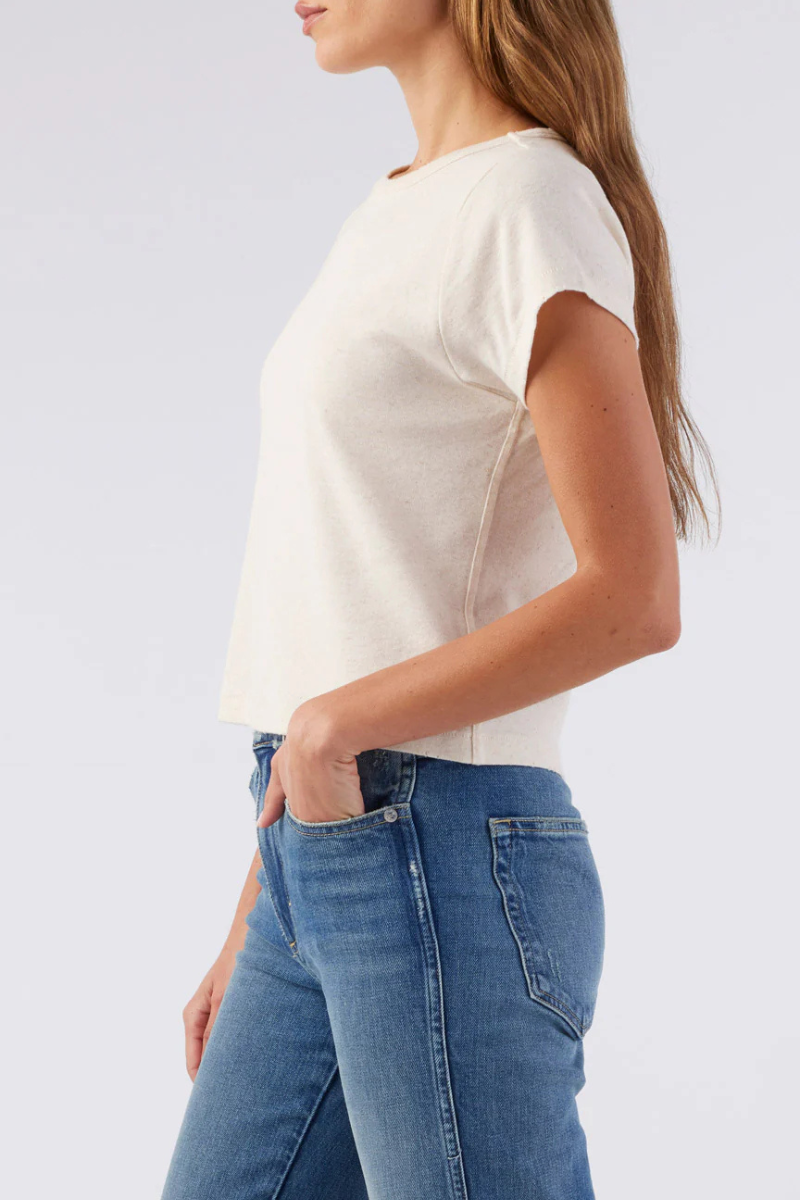 Amo Baby Tee in Oatmeal Heather side