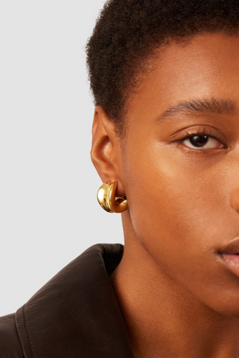 Jenny Bird Chunky Doune Hoops on model