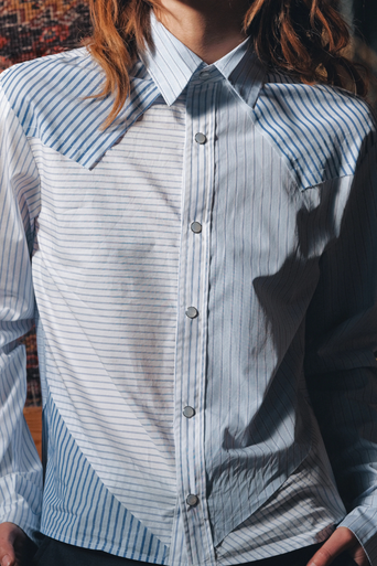 Cissa the Raw Edge Western Shirt close up