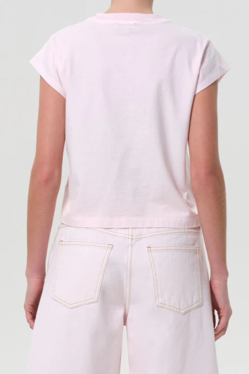 Agolde Bryce Cap Sleeve Tee Cosmos back
