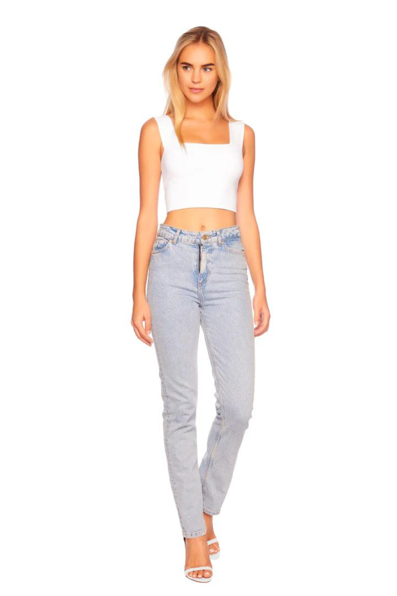 Susana Monaco Wide Strap Crop Top front view
