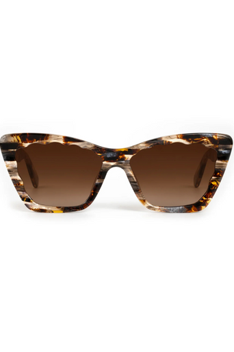 Krewe Brigitte Plume Sunglasses front by itself