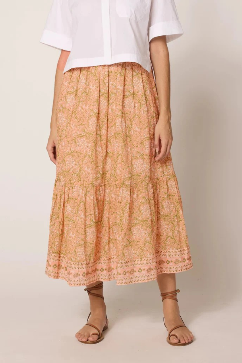 Cleobella Charlene Print Ankle Skirt front