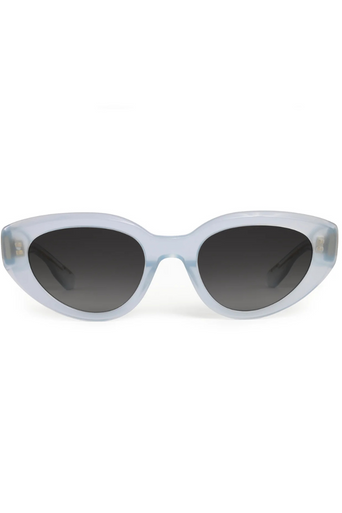 Krewe Irene Powder Blue Sunglasses front by itself
