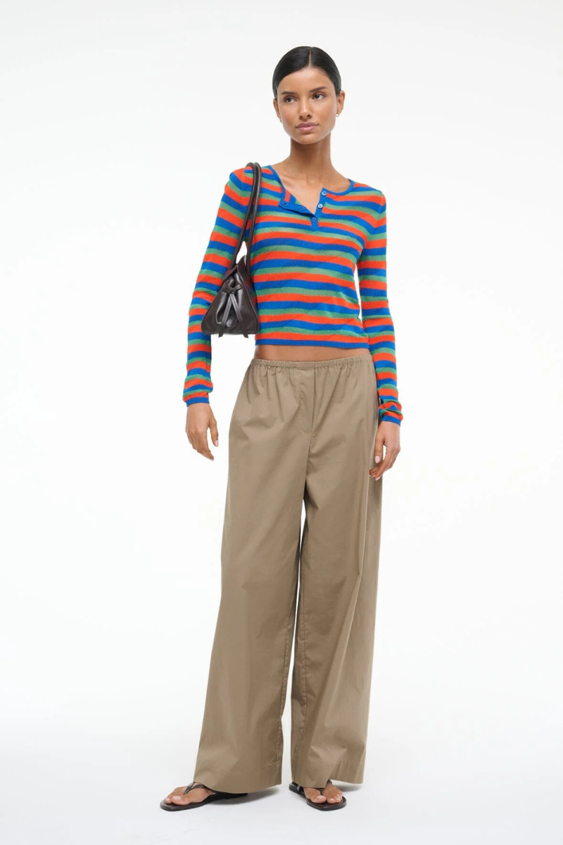 Staud Roscoe Stripe Top full body