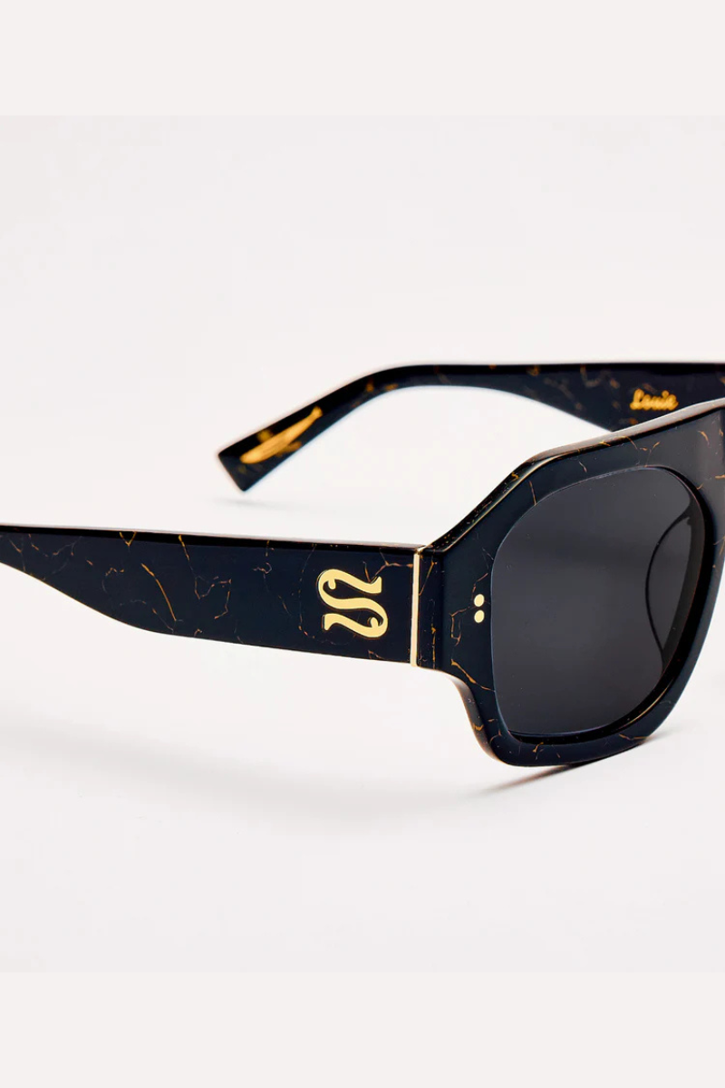 Sardine Louie Nouveau Noir Sunglasses side close up