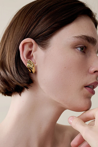 Jenny Bird Portia Earrings on model