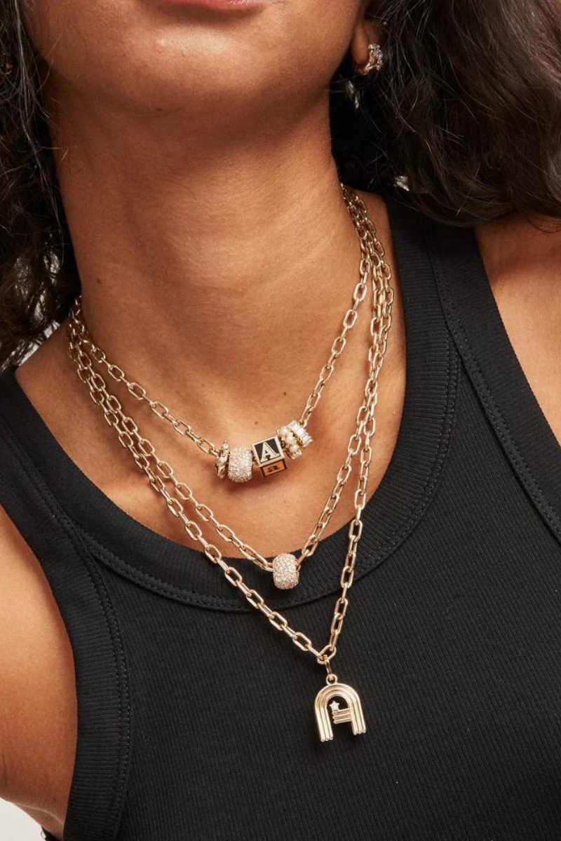 Adina Reyter 4mm 18inch Italian Link Necklace layered