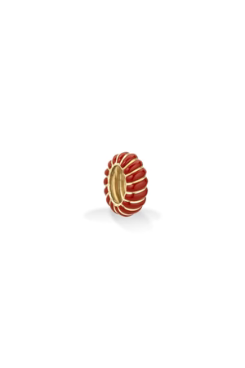 Adina Reyter Red Ceramic Wave Big Bead side