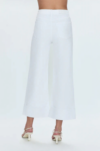 Pistola Lana Crop Vivid White back close up