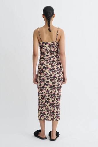 Nanushka Alexa Floral Midi Dress back