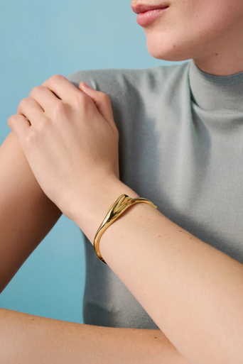 Jenny Bird Portia Bangle on wrist