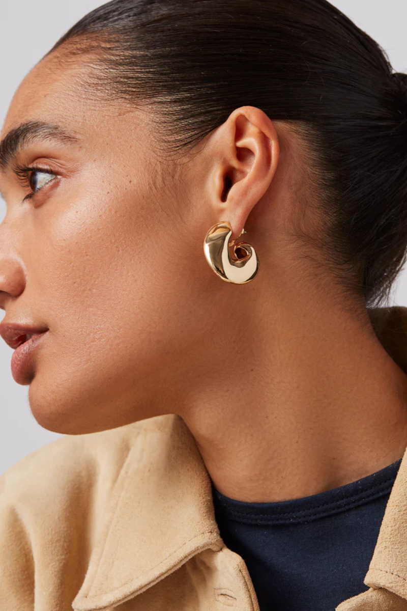 Jenny Bird Gigi Hoops on ear