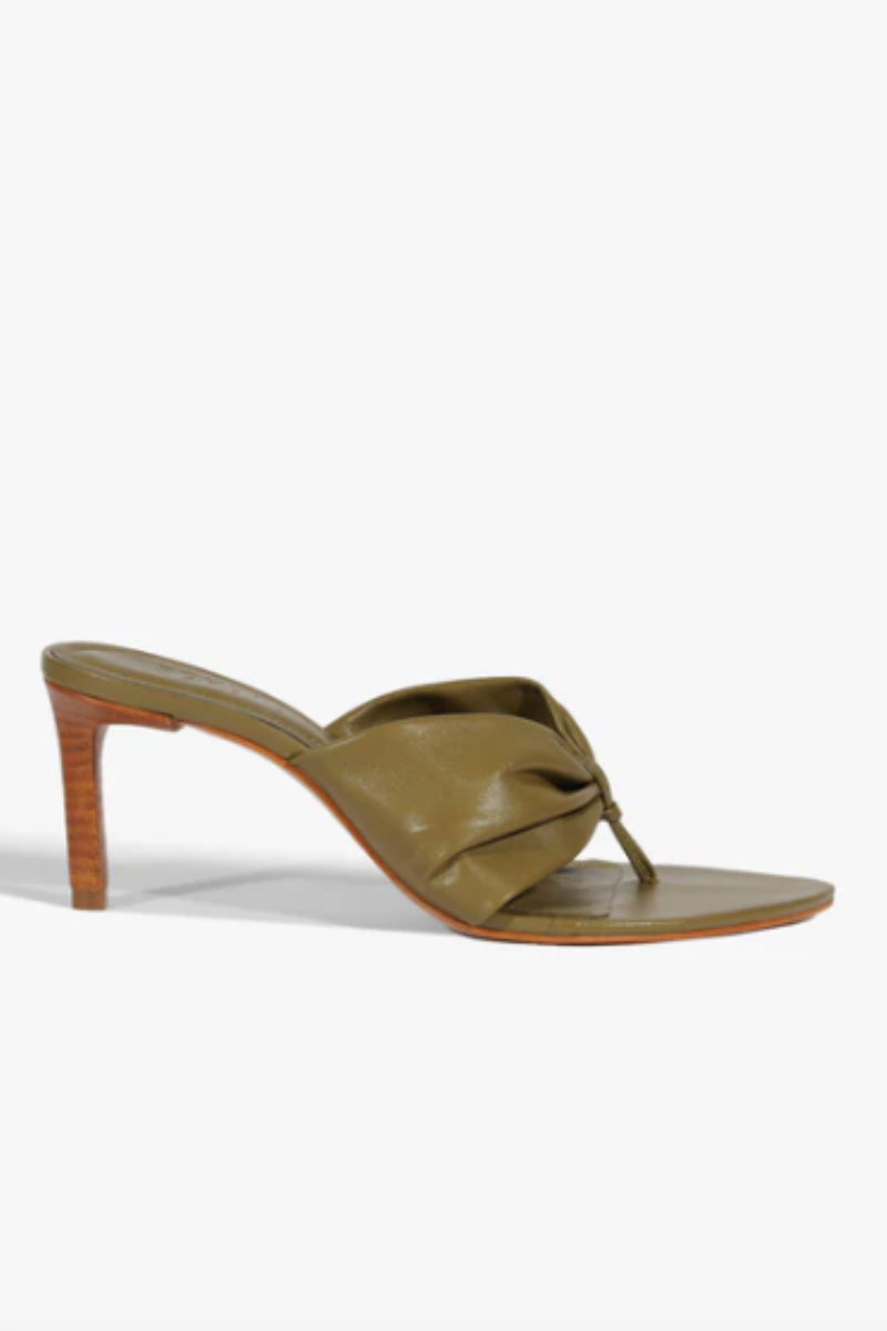 Schutz Lori Heel in Matcha side