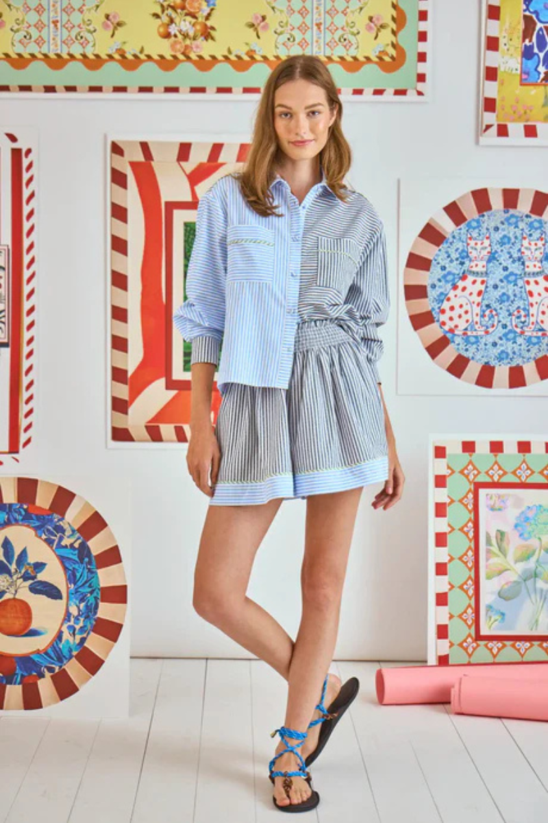 Hunter Bell Jemma Stripe Short full body