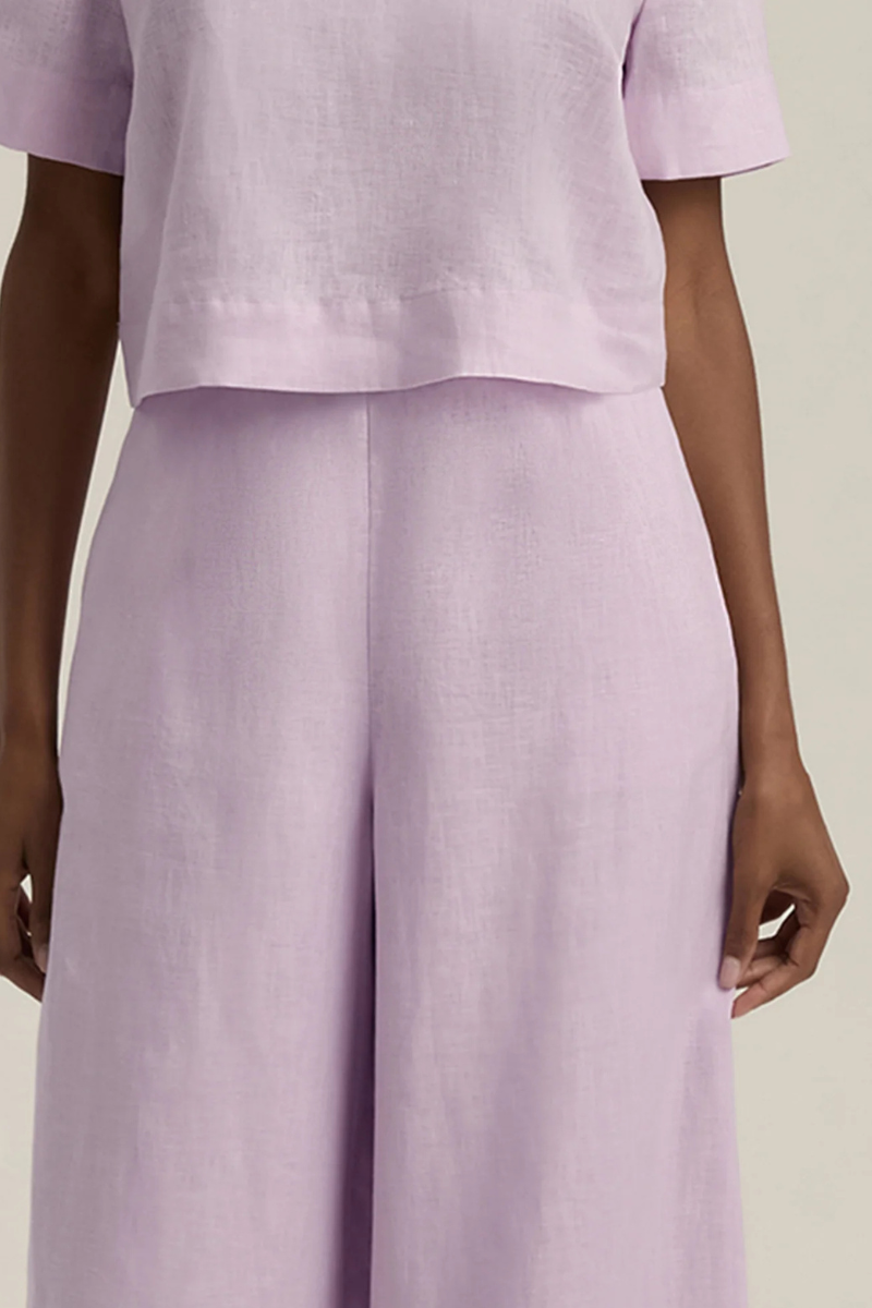 Favorite Daughter Wide Leg Linen Pant close up