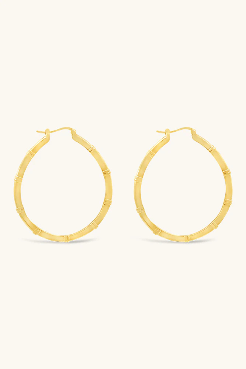Sierra Winter Muse Hoop Earring side by side