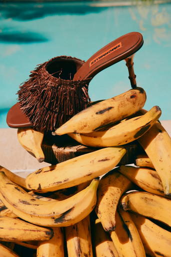 Simon Miller Fringe Playa Bamboo Heel on bananas