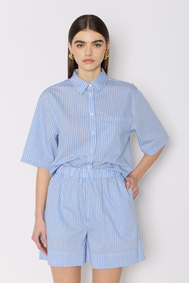 Berenice Pselin Stripe Pull on Short front