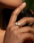 Thatch Dottie Ring on finger