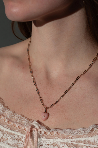 Thatch Isabel Pink Opal Charm on model
