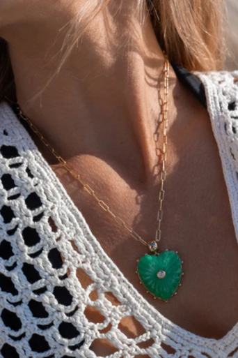 Thatch Finn Necklace with heart pendant