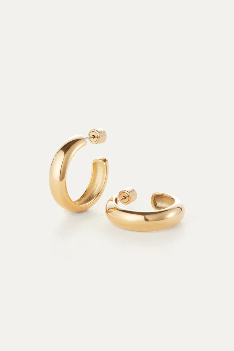 Jenny Bird Staple Hoops Medium side by side