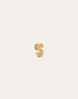Groovy Initial Mini Bead - Letter S side