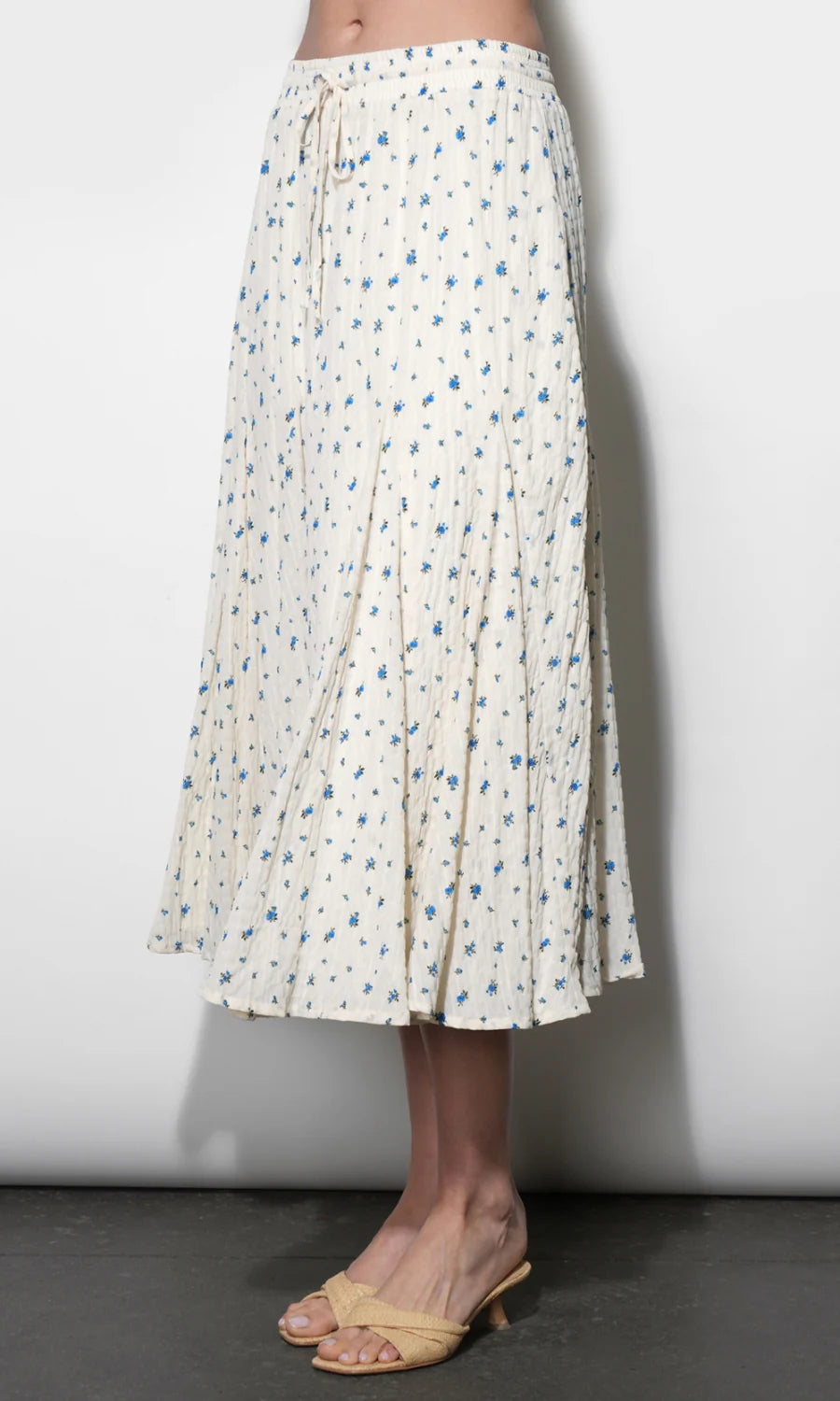 Sadue Godet Midi Skirt side