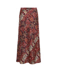 tapestry print midi skirt on a white background 