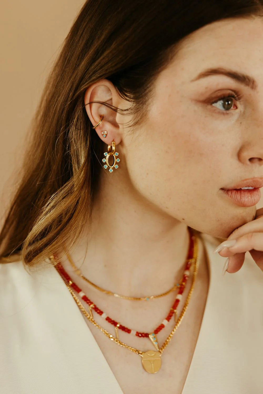 Dolly Hoops on model