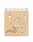 Year of the Snake Block Big Bead, diamond snake side