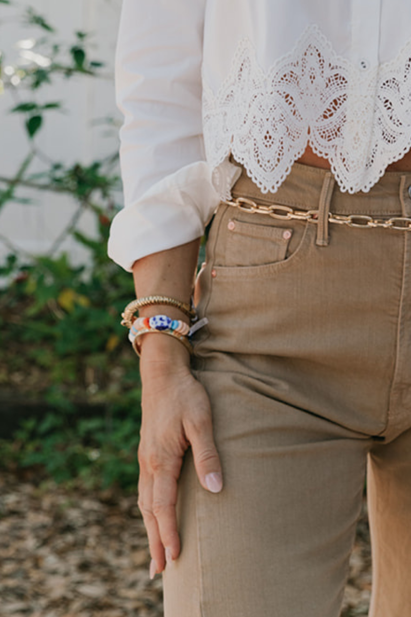 Mignonne Gavigan Lupe Bracelet on wrist