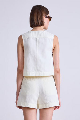 Apiece Apart Godet Button Tank back