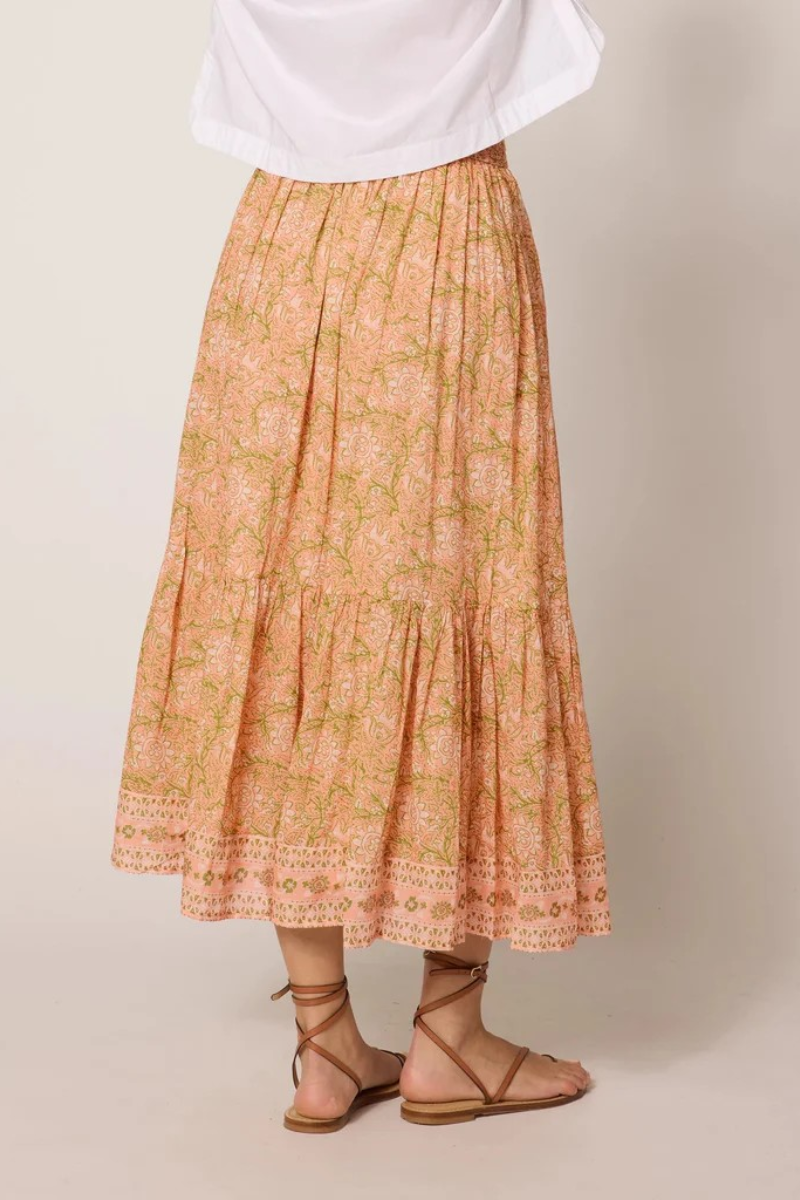 Cleobella Charlene Print Ankle Skirt back