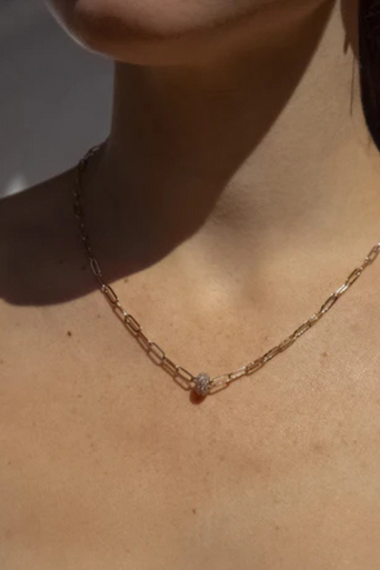 Thatch Astra Pave Necklace on model
