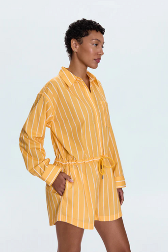 Pistola Amelie Stripe Romper hand in pocket