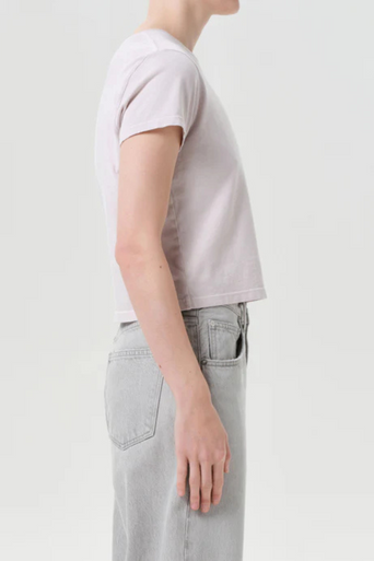Agolde Adine Shrunken Tee in Rosewater side