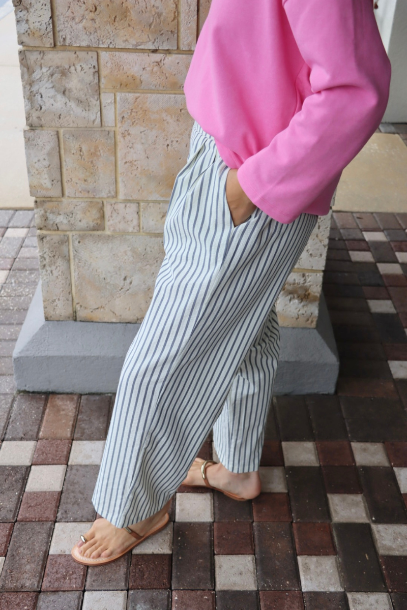 LNA Finley Pull On Stripe Pant side
