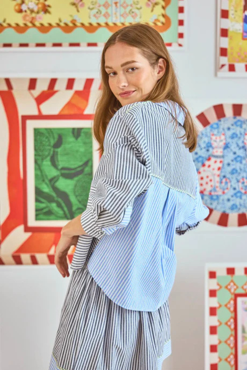 Hunter Bell Hudson Stripe Shirt back