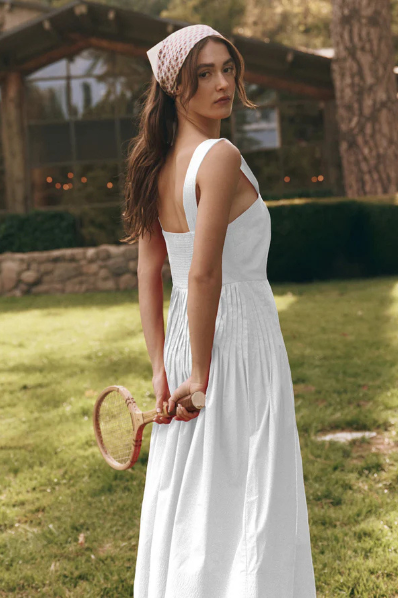 The Great the Day Break Dress White back close up