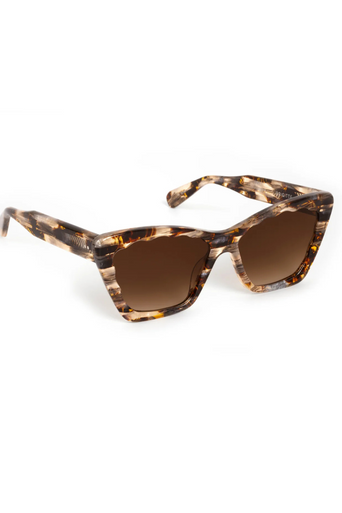 Krewe Brigitte Plume Sunglasses side view by itself