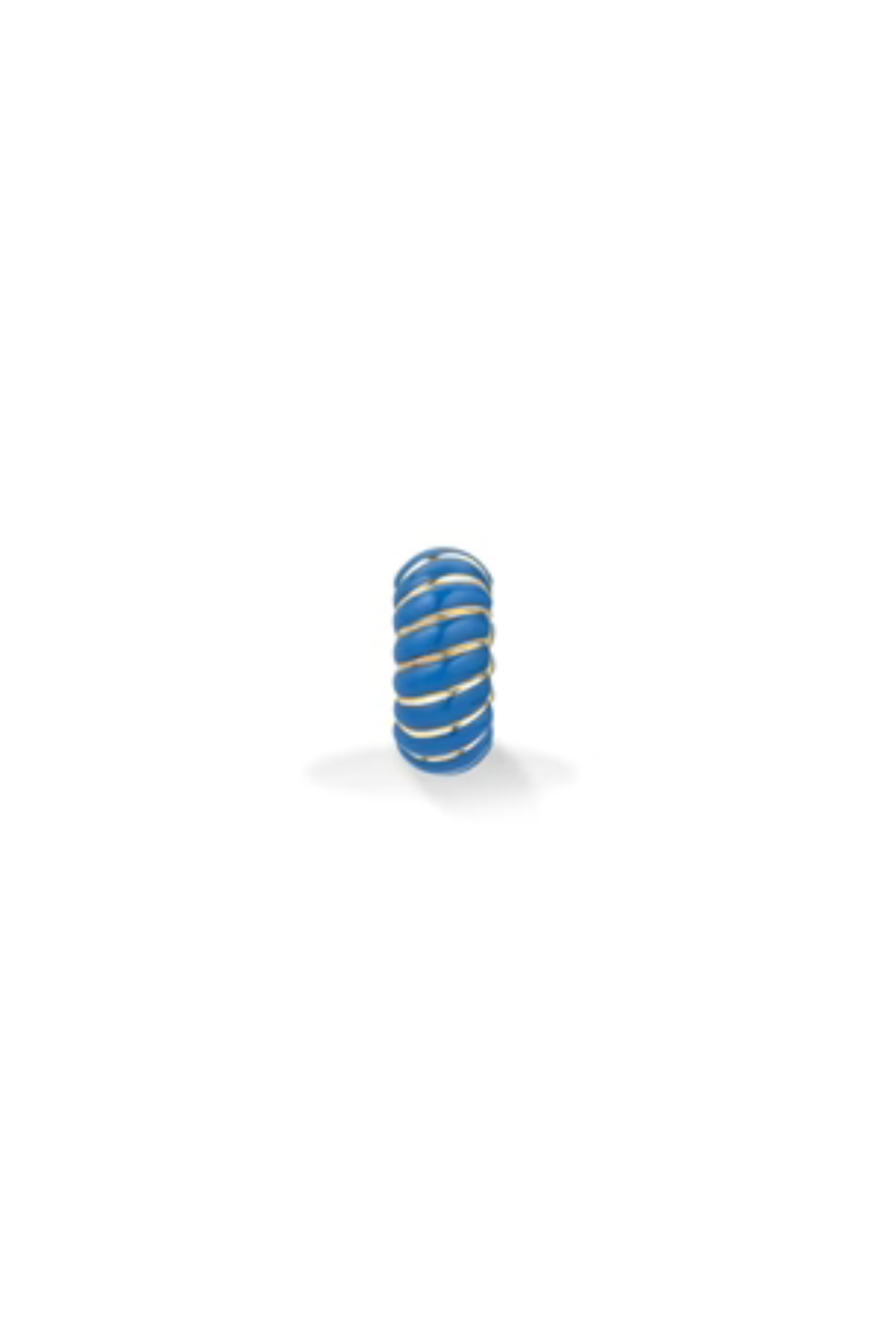 Adina Reyter Cobalt Ceramic Wave Big Bead front