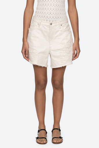 Sea Spencer Mended Denim Short front