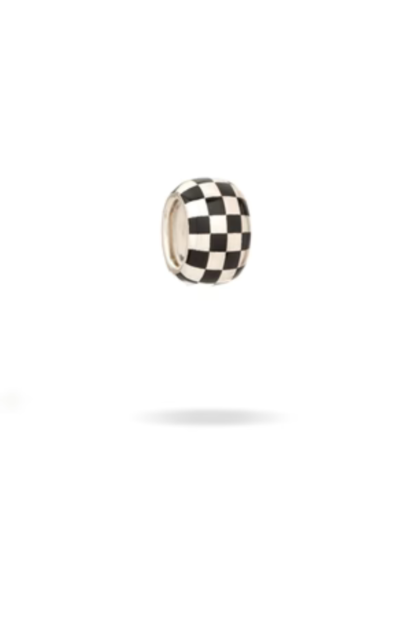 Adina Reyter Black Checkerboard Big Bead side